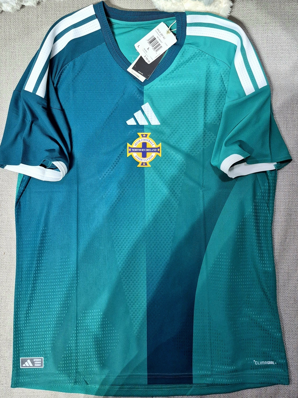 NWT Adidas Northern Ireland Home Soccer Jersey (Men's Large - Authentic Player